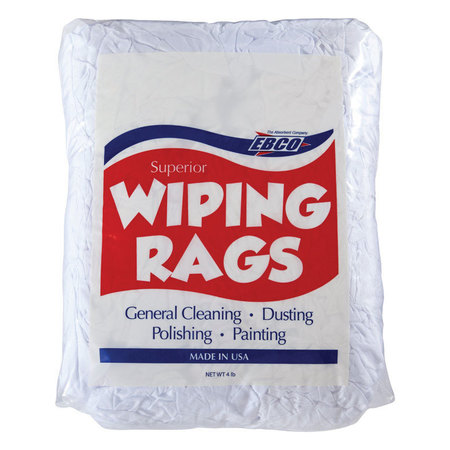 Ebco COTTON RAGS WHT 4LB 77-4P